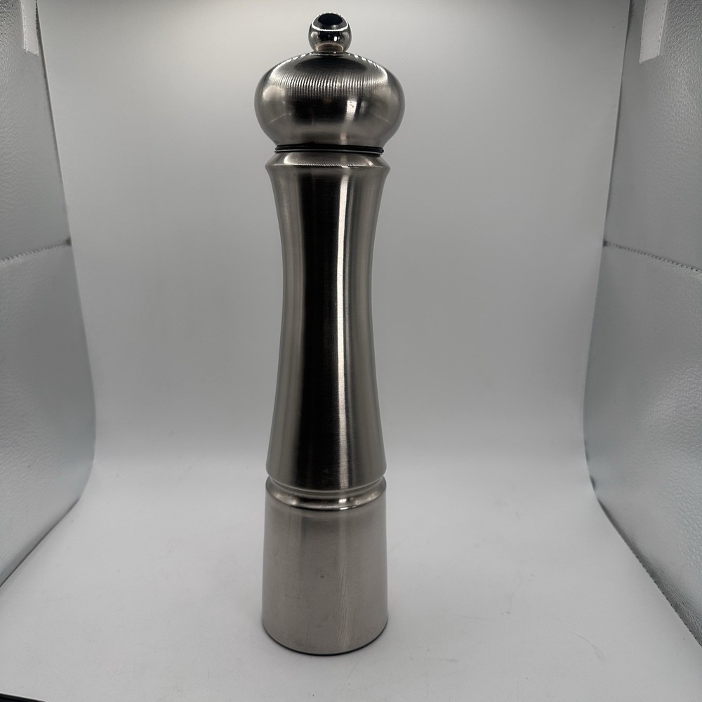 Trudeau 12" Stainless‎ Steel Professional Salt Mill Kitchen Dining Foodie Gift